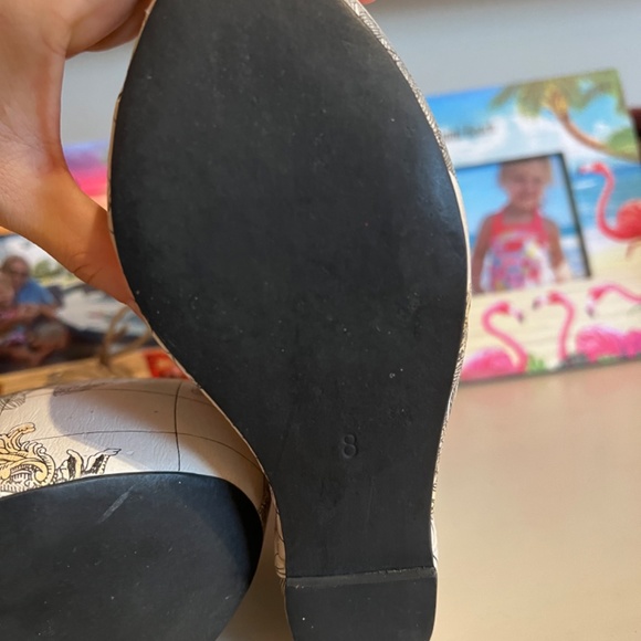 Jeffrey Campbell Handmade Leather Map Platform Wedges - Picture 4 of 6